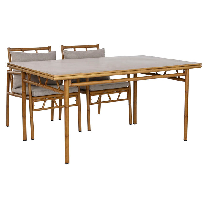 Set de Masă cu 4 Scaune Home ESPRIT Aluminiu 160 x 90 x 75 cm (5 Piese)