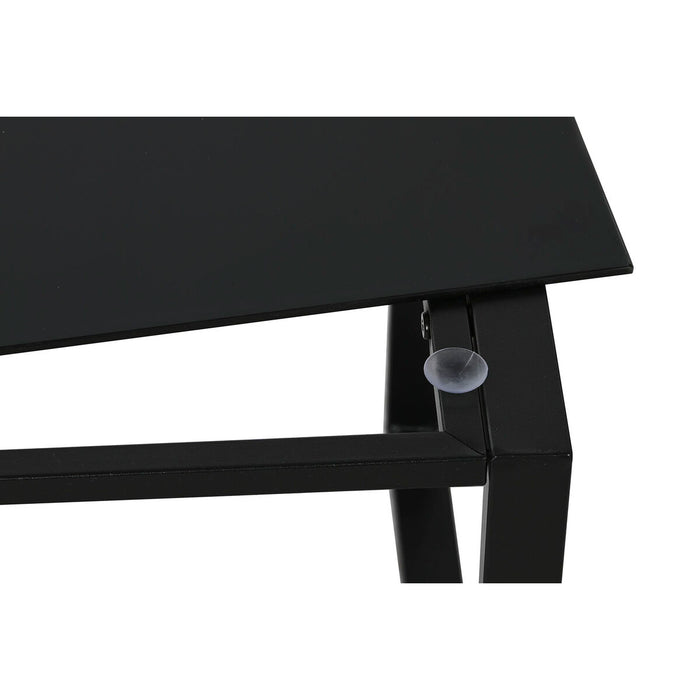 Set de Masă cu 2 Scaune Home ESPRIT Negru Oțel 59 x 61,5 x 74 cm