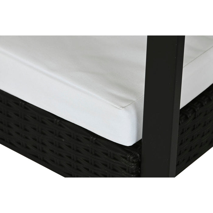 Set de Masă cu 2 Scaune Home ESPRIT Negru Oțel 59 x 61,5 x 74 cm