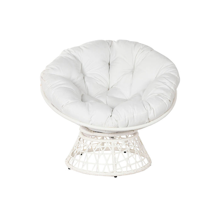 Canapea de grădină Home ESPRIT Bej Metal ratan sintetic 95 x 86,5 x 90 cm