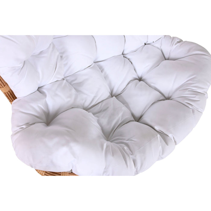 Scaun Balansoar Home ESPRIT Alb Maro Oțel 108 x 108 x 80 cm