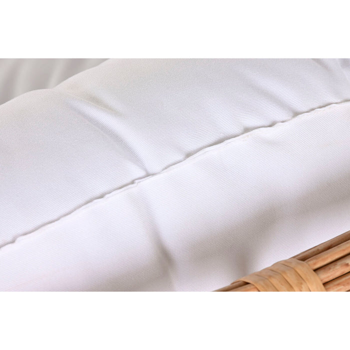 Scaun Balansoar Home ESPRIT Alb Maro Oțel 108 x 108 x 80 cm
