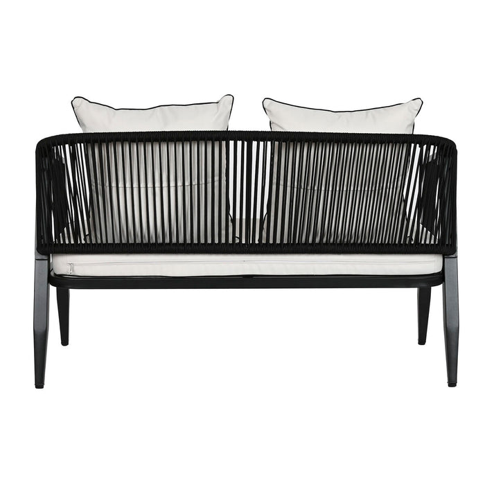 Set masă cu Trei scaune Home ESPRIT Negru Geam Oțel 123 x 66 x 72 cm