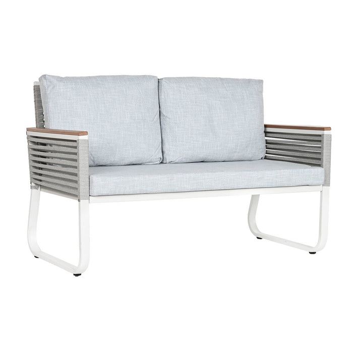 Set masă cu Trei scaune Home ESPRIT Gri Oțel Policarbonat 128 x 69 x 79 cm