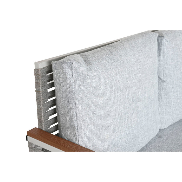 Set masă cu Trei scaune Home ESPRIT Gri Oțel Policarbonat 128 x 69 x 79 cm