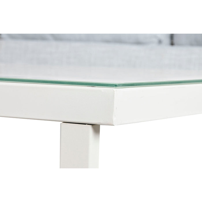 Set masă cu Trei scaune Home ESPRIT Gri Oțel Policarbonat 128 x 69 x 79 cm