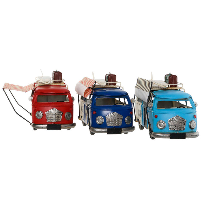 Figură Decorativă Home ESPRIT 28 x 15 x 18 cm (3 Unități) Furgonetă