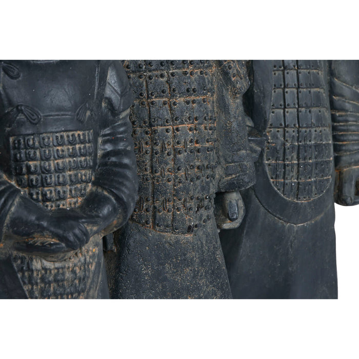 Figură Decorativă Home ESPRIT Gri Războinic 18,5 x 16,5 x 57 cm (3 Unități)