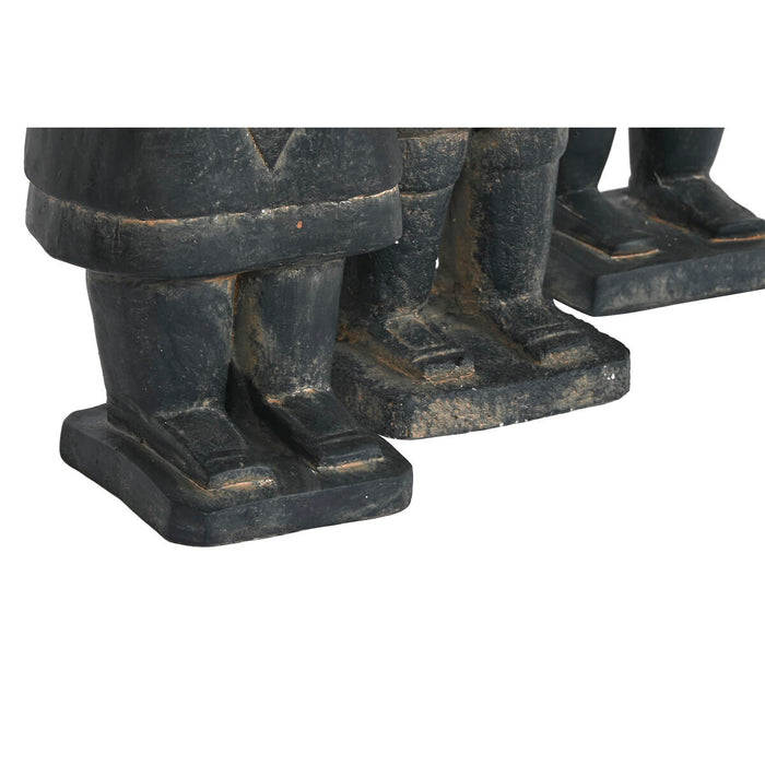Figură Decorativă Home ESPRIT Gri Războinic 18,5 x 16,5 x 57 cm (3 Unități)