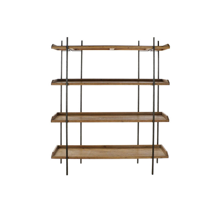 Raft Home ESPRIT Maro Negru Lemn Metal 150 x 40 x 181 cm