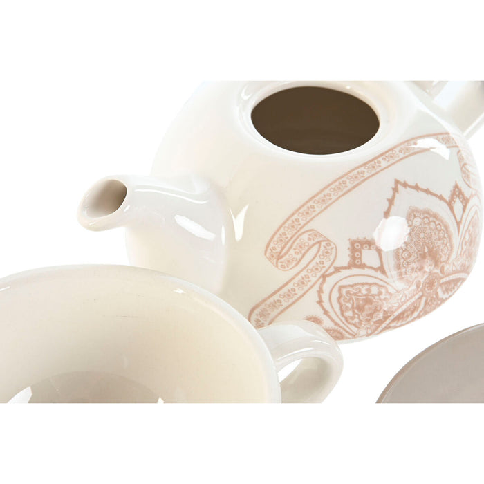 Ceainic Home ESPRIT Albastru Alb Bej Roz deschis Dolomite 750 ml (2 Unități)