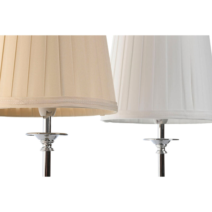 Lampă de masă Home ESPRIT Alb Bej Metal 25 W 220 V 20 x 20 x 43 cm (2 Unități)