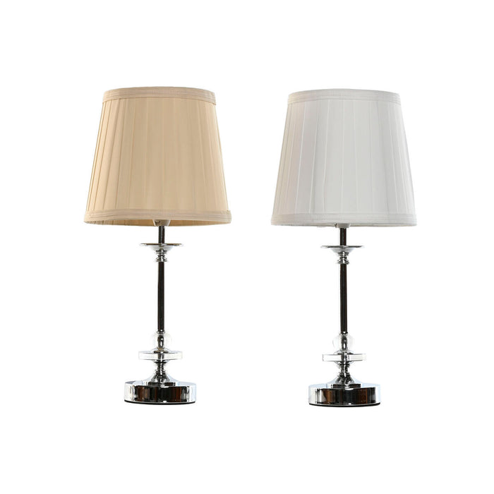 Lampă de masă Home ESPRIT Alb Bej Metal 25 W 220 V 20 x 20 x 43 cm (2 Unități)