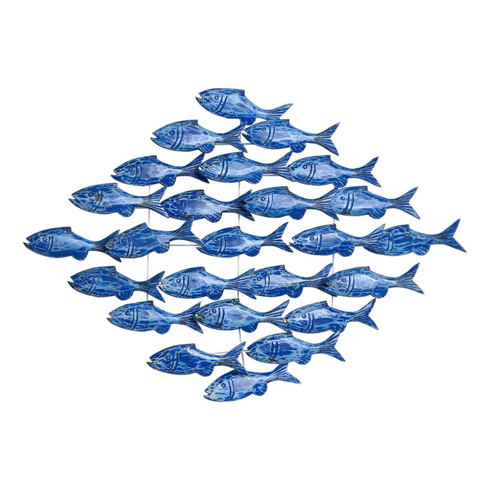 Decorațiune de Perete Home ESPRIT Mediterană Pești 89 x 10 x 65 cm