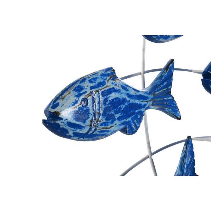 Decorațiune de Perete Home ESPRIT Mediterană Pești 110 x 10 x 45 cm