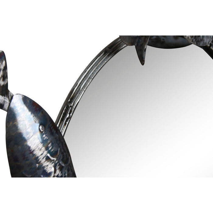 Oglindă de perete Home ESPRIT Argintiu Metal Pești 70 x 10 x 110 cm