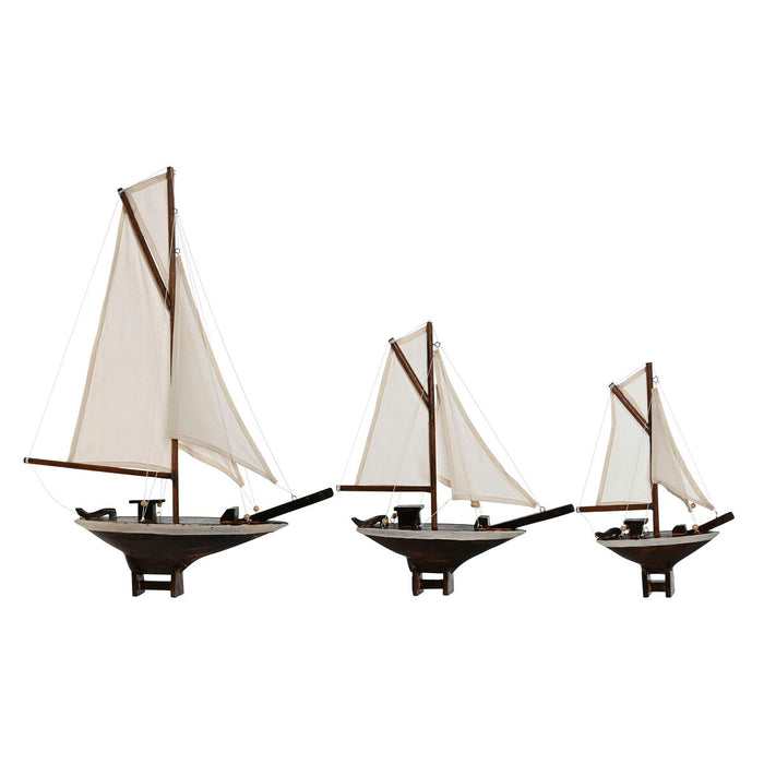 Figură Decorativă Home ESPRIT Alb Maro Mediterană 55 x 8 x 70 cm (3 Piese)