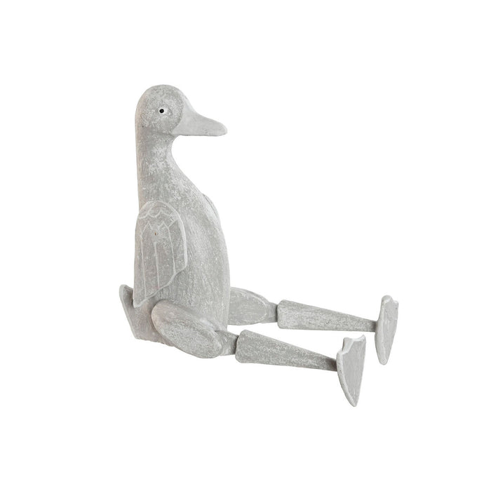 Figură Decorativă Home ESPRIT Gri Rață 16 x 14 x 42 cm (2 Piese)