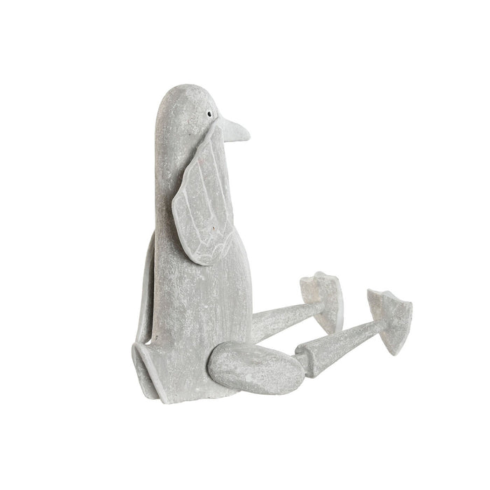 Figură Decorativă Home ESPRIT Gri Rață 16 x 14 x 42 cm (2 Piese)