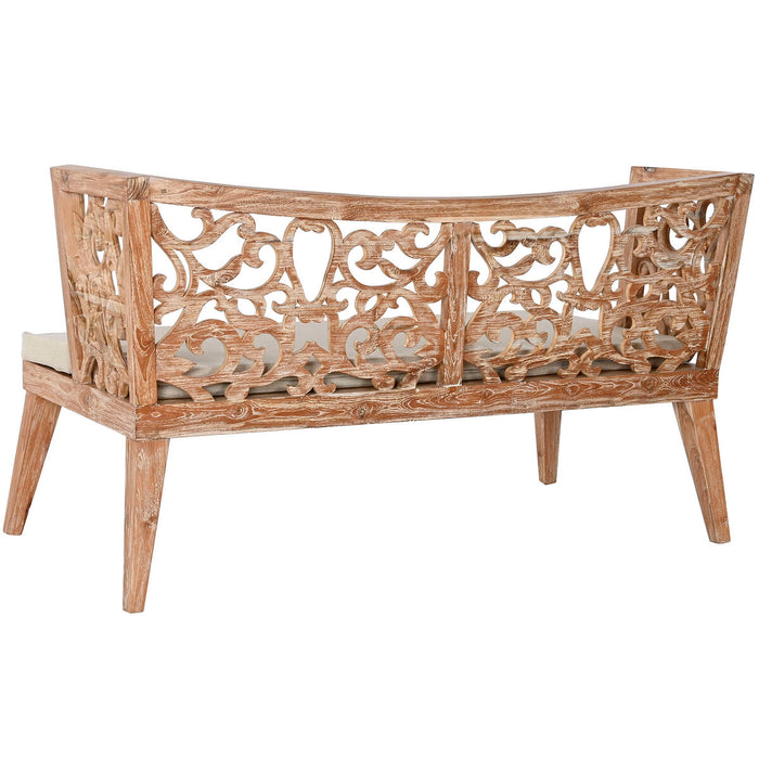 Set masă cu Trei scaune Home ESPRIT Bej Natural Tec 133 x 60 x 70 cm