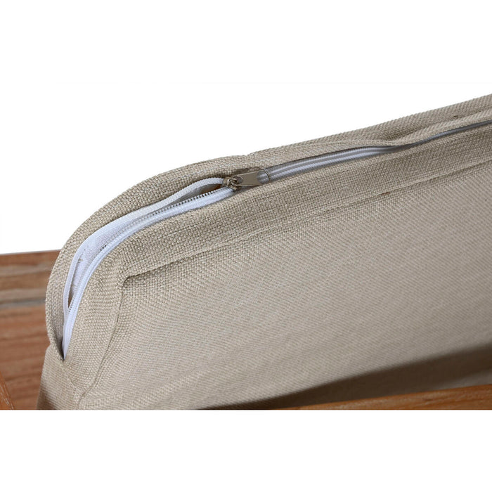 Set masă cu Trei scaune Home ESPRIT Bej Natural Tec 133 x 60 x 70 cm