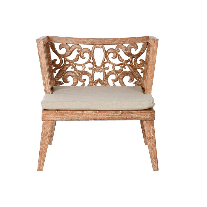 Set masă cu Trei scaune Home ESPRIT Bej Natural Tec 133 x 60 x 70 cm