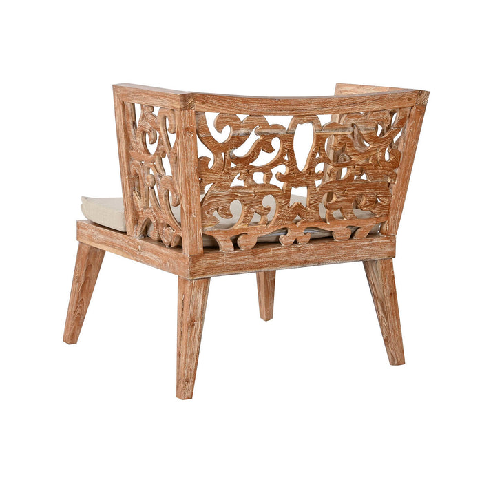 Set masă cu Trei scaune Home ESPRIT Bej Natural Tec 133 x 60 x 70 cm