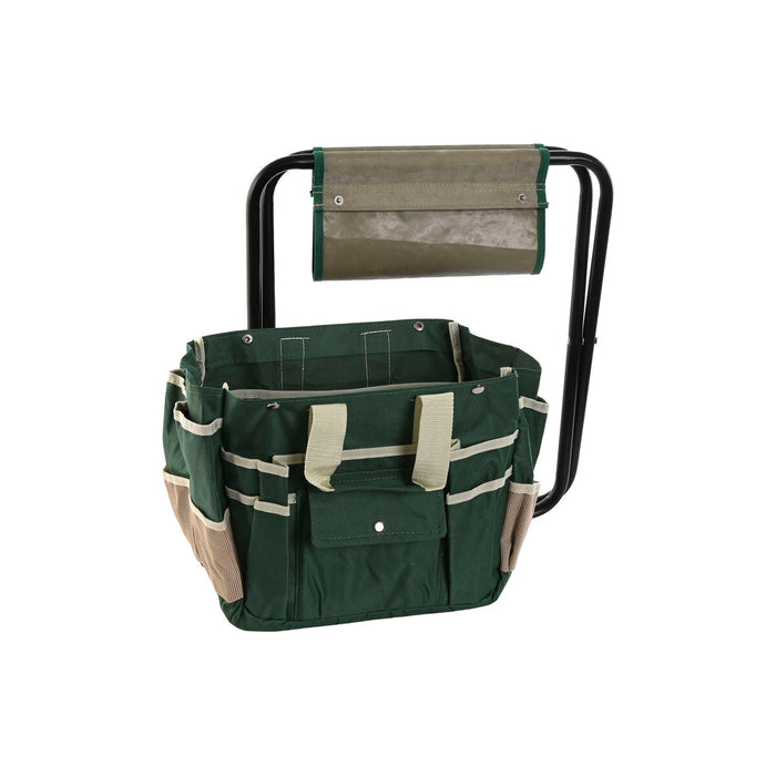 Kit de unelte de grădină Home ESPRIT 7 Piese Negru Verde Argintiu 40 x 28 x 35 cm