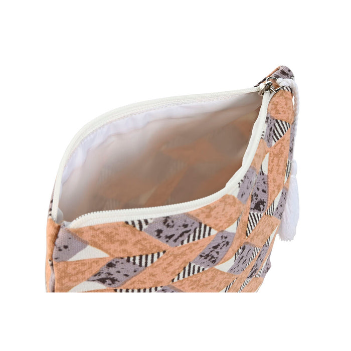 Trusă de Voiaj Home ESPRIT Maro Turquoise Coral 25 x 5 x 20 cm (3 Unități)