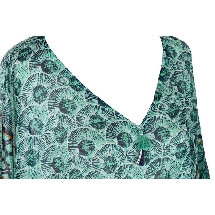Pareo Home ESPRIT Roșu Verde Coral (3 Unități)