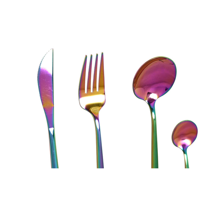 Set de Tacâmuri Home ESPRIT Oțel inoxidabil 3 x 1,5 x 13 cm 16 Piese