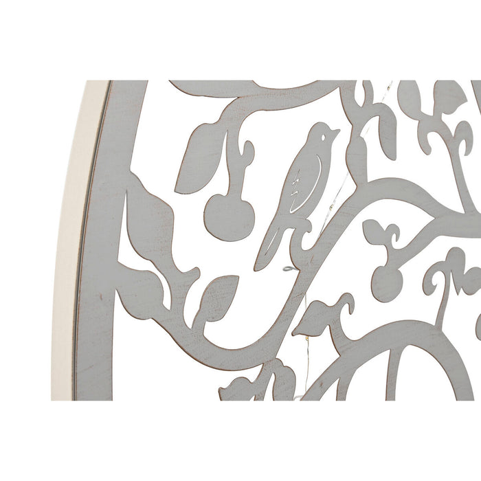 Decorațiune de Perete Home ESPRIT Alb Copac Shabby Chic 99 x 2 x 99 cm