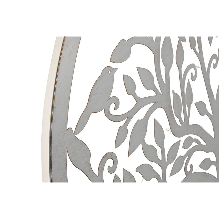 Decorațiune de Perete Home ESPRIT Alb Copac Cottage 99 x 2 x 99 cm