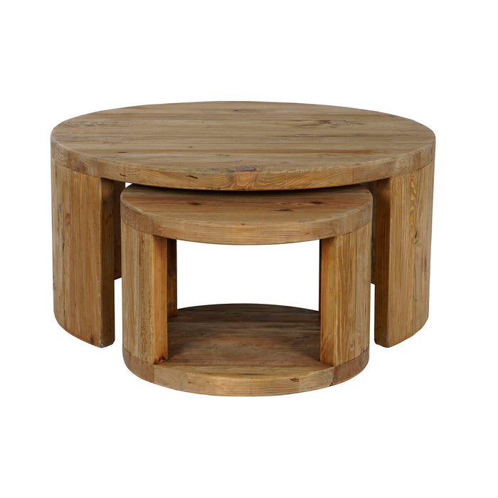 Set de 2 mese Home ESPRIT Lemn 99 x 99 x 48 cm