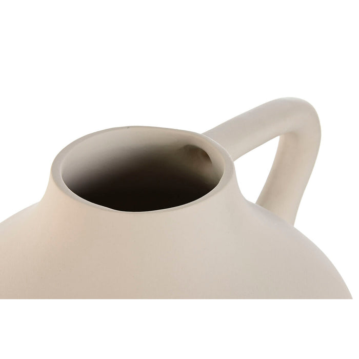 Vază Home ESPRIT Bej Gresie Stil artizanal 30 x 30 x 40 cm