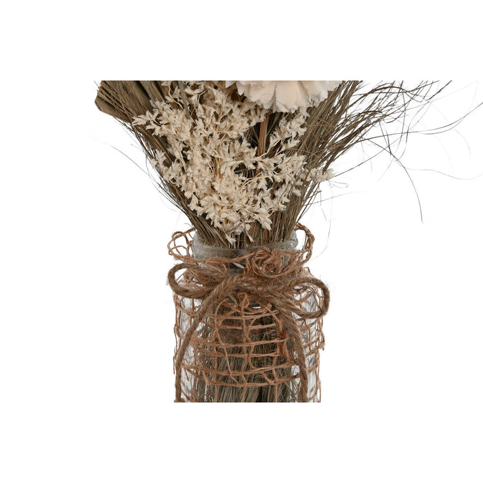 Buchet Home ESPRIT Multicolor Natural Geam Floare uscată 20 x 10 x 50 cm (3 Unități)