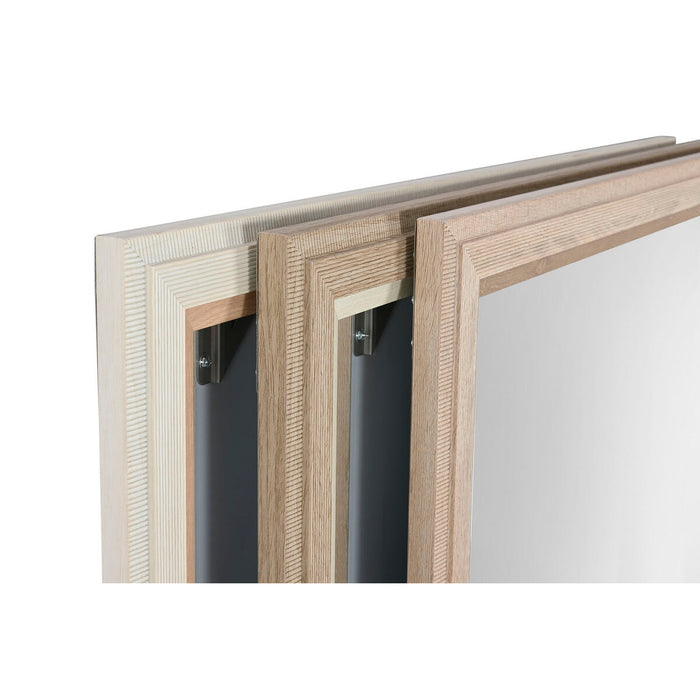 Oglindă de perete Home ESPRIT Alb Maro Bej Gri Geam polistiren 67 x 2 x 156 cm (4 Unități)