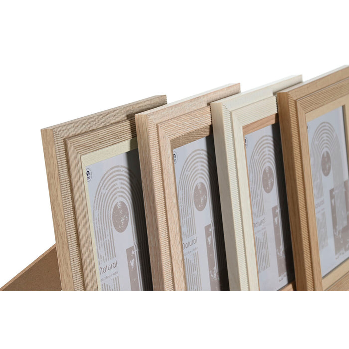 Ramă Foto Home ESPRIT Multicolor Geam Lemn MDF Scandinav 13 x 2,8 x 18 cm (4 Unități)
