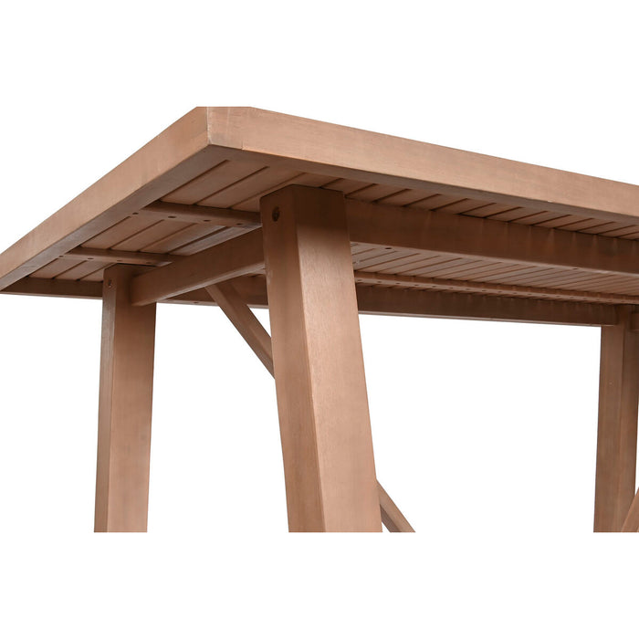 Set de Masă cu 6 Scaune Home ESPRIT Maro Bej Lemn de salcâm 170 x 90 x 75 cm
