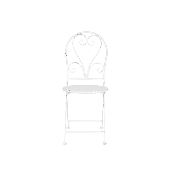Set de Masă cu 2 Scaune Home ESPRIT Alb 60 x 60 x 70 cm