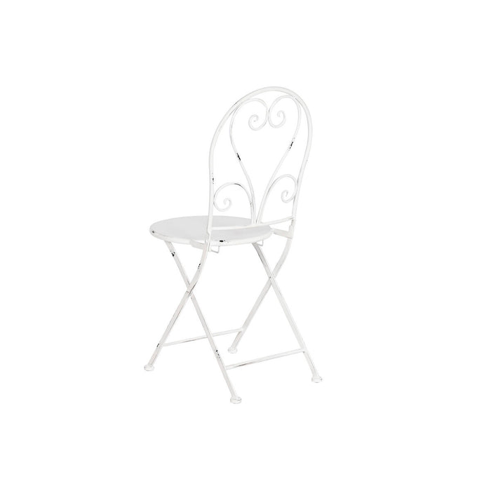 Set de Masă cu 2 Scaune Home ESPRIT Alb 60 x 60 x 70 cm