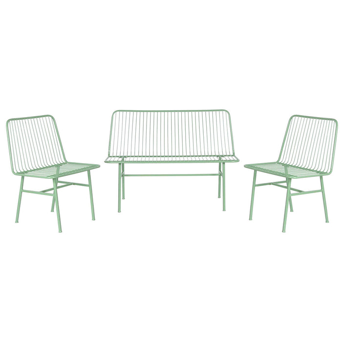 Set masă cu Trei scaune Home ESPRIT Mentă Metal 115 x 53 x 83 cm