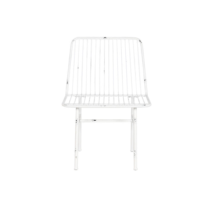 Set masă cu Trei scaune Home ESPRIT Alb Metal 115 x 53 x 83 cm
