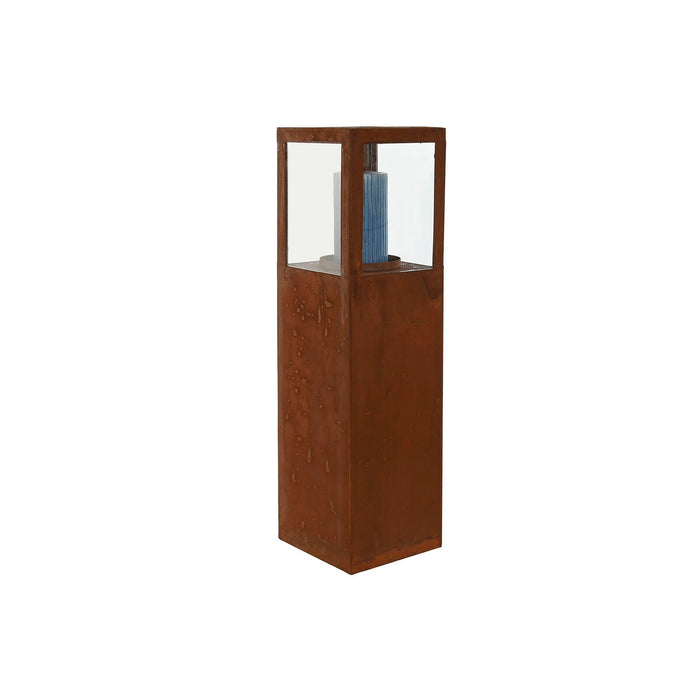 Set de Suporturi de Lumânări Home ESPRIT Metal Geam 18 x 18 x 74 cm (2 Unități)