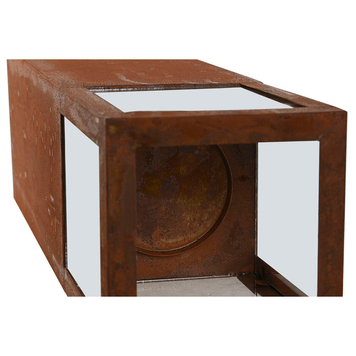 Set de Suporturi de Lumânări Home ESPRIT Metal Geam 18 x 18 x 74 cm (2 Unități)