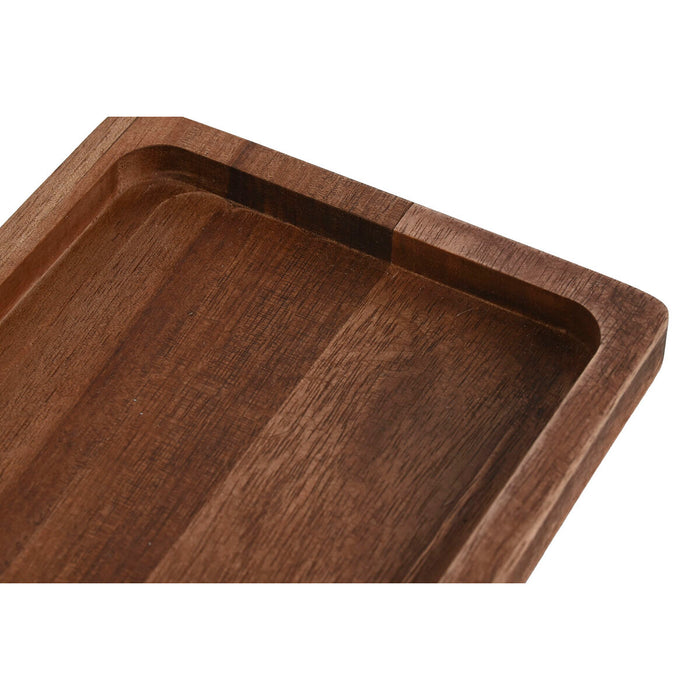 Tavă Home ESPRIT Natural Lemn de salcâm 25,5 x 14 x 2 cm