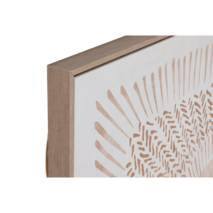 Tablou Home ESPRIT Mandala Scandinav 100 x 4 x 100 cm (2 Unități)