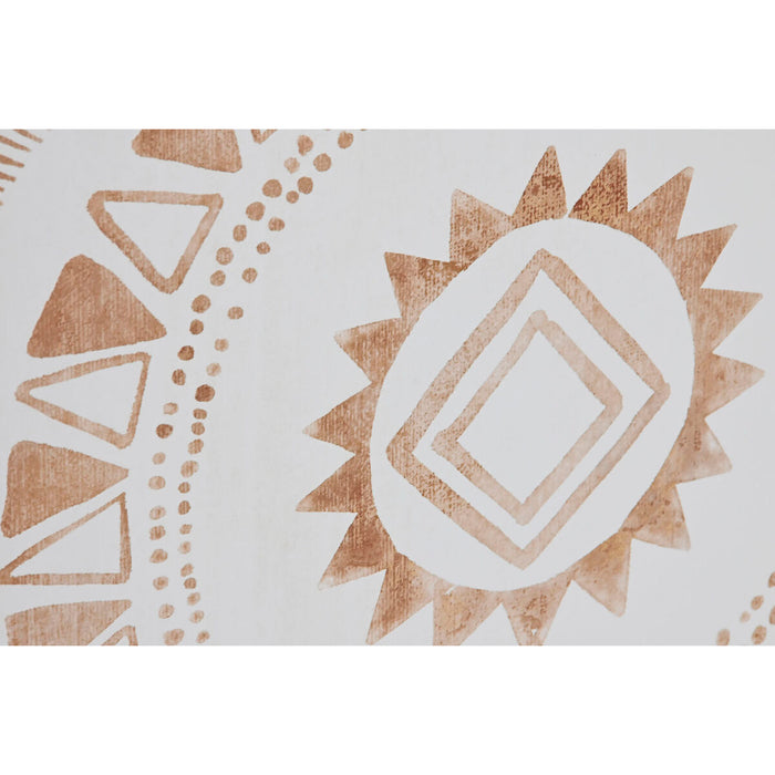 Tablou Home ESPRIT Mandala Scandinav 100 x 4 x 100 cm (2 Unități)