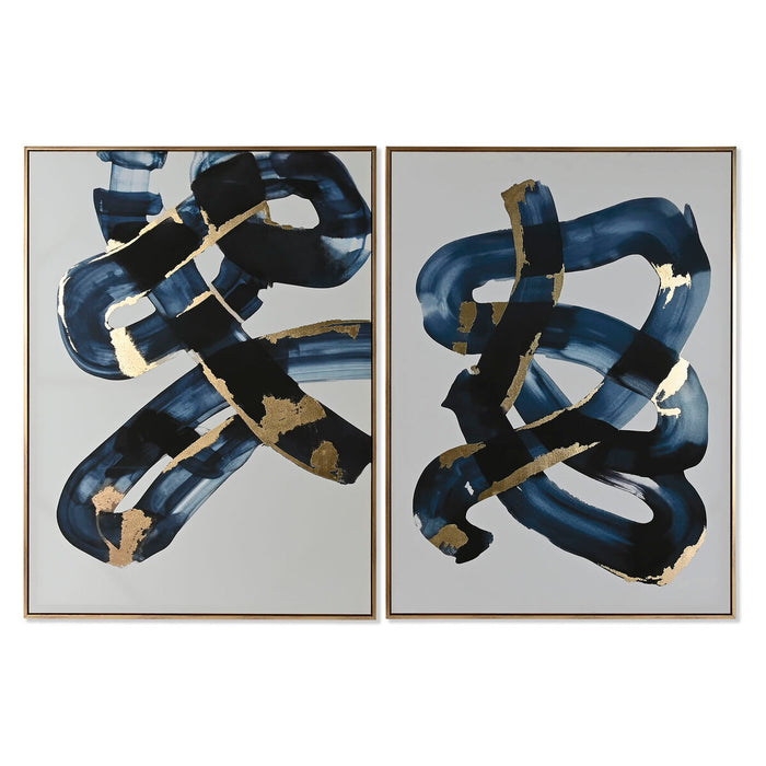 Tablou Home ESPRIT Abstract Urban 90 x 4 x 120 cm (2 Unități)