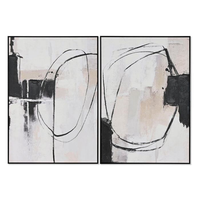 Tablou Home ESPRIT Abstract Urban 100 x 4 x 140 cm (2 Unități)